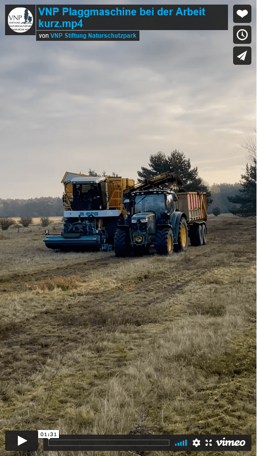 Video: VNP- Plaggmaschine bei der Arbeit | VNP Stiftung